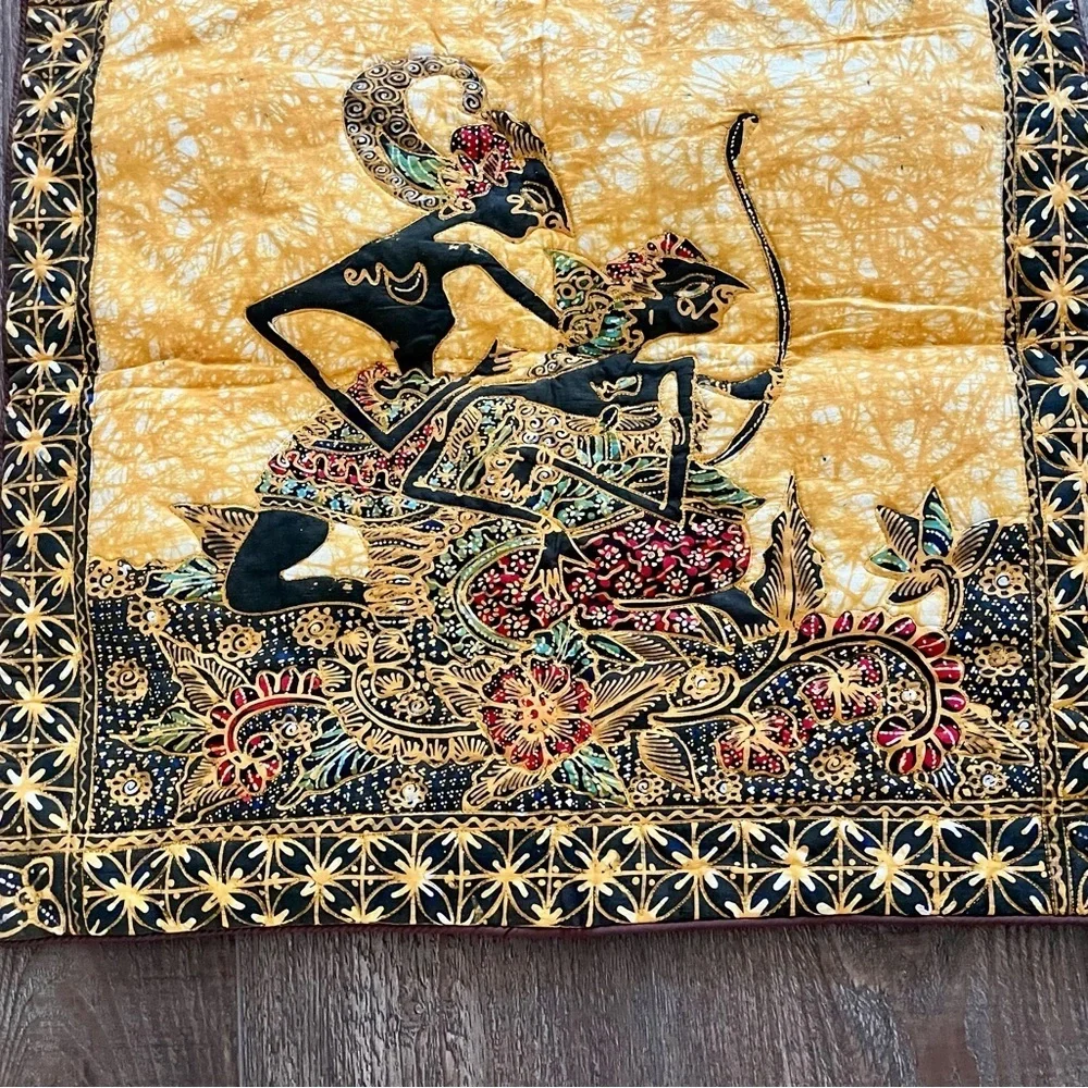 Intricate Yellow and Black Decor pillow cover 25/25 inches